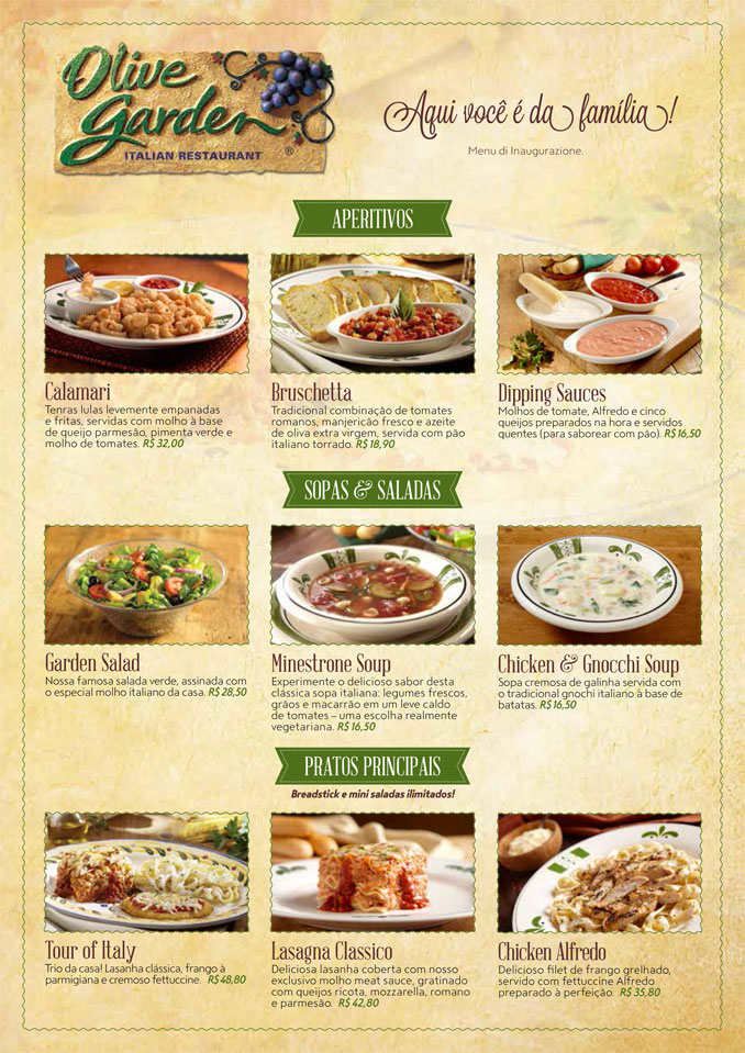 Precos Do Olive Garden No Brasil Falando De Viagem